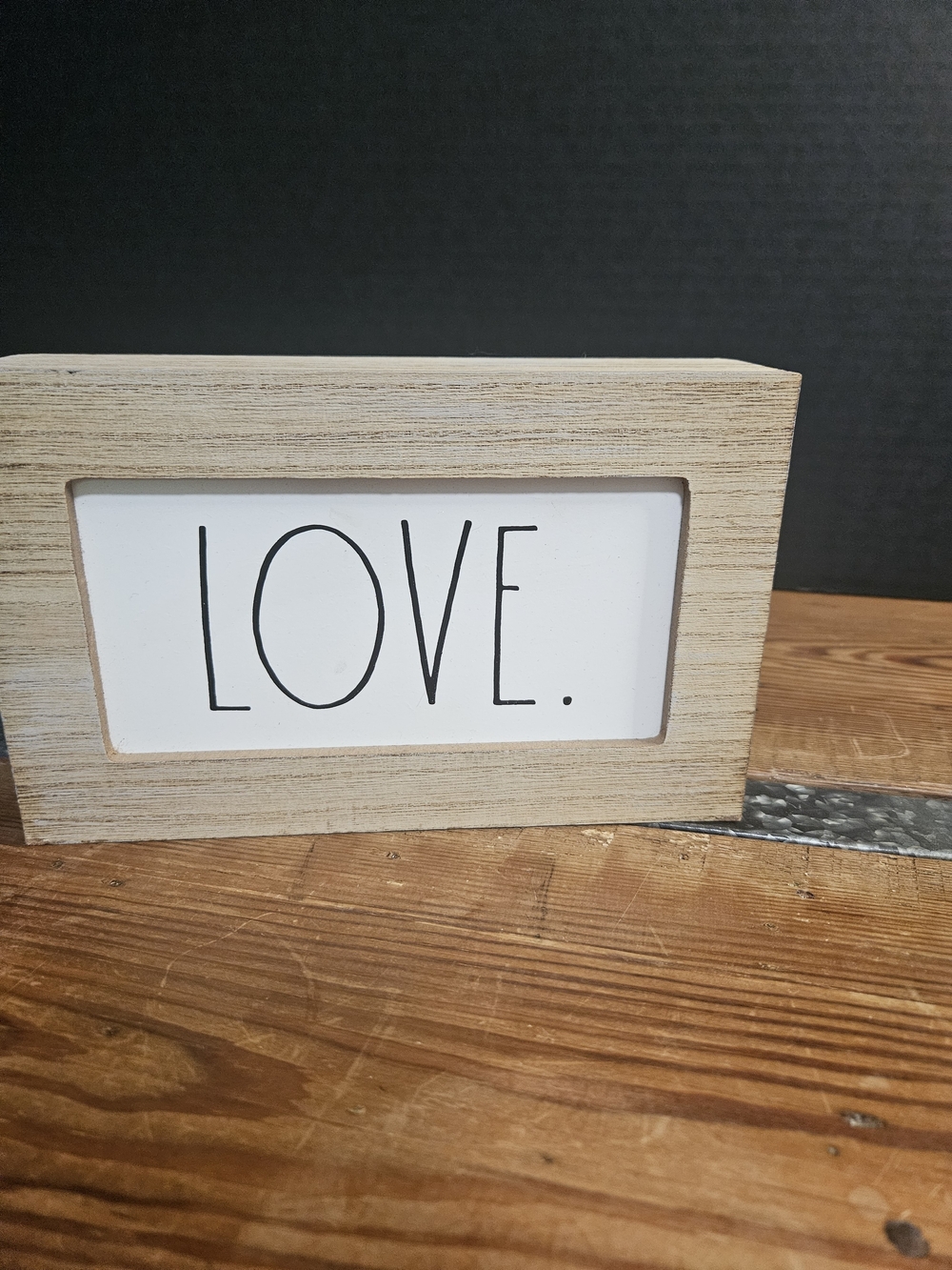 Rae Dunn Rustic Wood 'LOVE' Accent Sign - Neutral